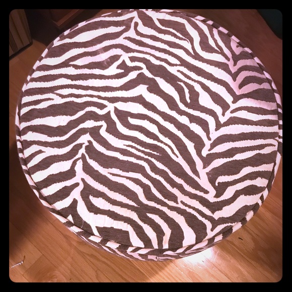 Brown/tan zebra stool! - Picture 1 of 2